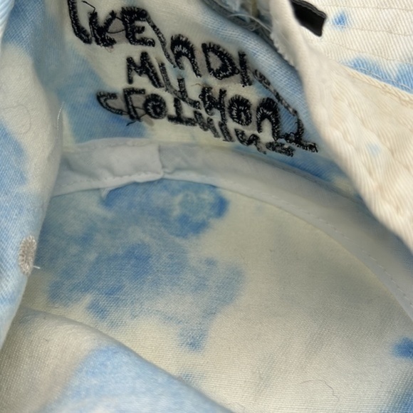 Cross Colours Sunshine Logo Bleached Tie Dye Cloud 90sY2K Embroidered Bucket Hat - Picture 13 of 13